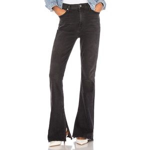 New Citizens of Humanity Black Slit Bootcut Jeans